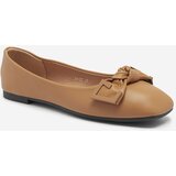 Resti Women's camel ballerinas with decoration on the nose Caxien- Footwear | Shoptok.si