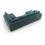 Cosmopolitan Design Petrolej zelena baršunasti sklopiva/s prostorom za odlaganje kutna garnitura (s desnim kutom/u obliku slova "U") Kyoto – | shoptok.hr