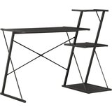  Radni stol s policom crni 116 x 50 x 93 cm | shoptok.hr