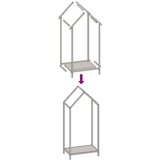  Stalak za drva bijeli 40x25x90 cm hladno valjani čelik | shoptok.hr