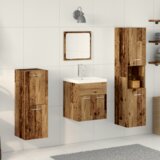  4-dijelni set namještaja za kupaonicu od starog drva | shoptok.hr
