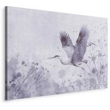  Slika - Majestic flight - a crane in flight in monochrome 90x60 Na talijanskom platnu | shoptok.hr