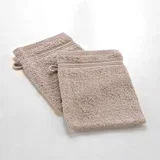 Svetlo rjava bombažna krpica za umivanje 15x21 cm Tendresse –