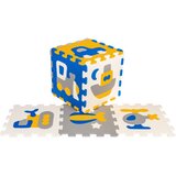  Edukativne slagalice od pjene s vozilima - plavo/žuto/siva | Shoptok.si