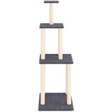  Penjalica za mačke sa stupovima za grebanje tamnosiva 149 cm | shoptok.hr