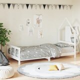  Okvir za dječji krevet bijeli 90 x 200 cm od masivne borovine | shoptok.hr