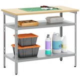  Radni Stol Siva 100 x 55 x 85 cm Čelik s prahom premazan | shoptok.hr