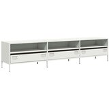 Maison Chic TV omarica - TV stojalo - Televizijska omarica bela 202x39x43,5 cm hladno valjano jeklo, (21702159) | Shoptok.si