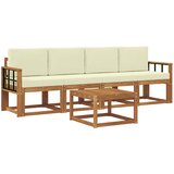  Set vanjskih sofa 5 kom. Prirodna i krem | shoptok.hr