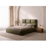 Windsor & Co Sofas Zelena oblazinjena zakonska postelja s prostorom za shranjevanje z letvenim dnom 140x200 cm Libera – | Shoptok.si