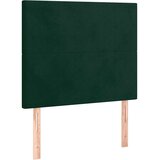 LED uzglavlje tamnozeleno 80x5x118/128 cm baršunasto | shoptok.hr