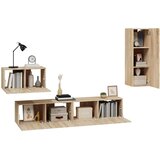  4-dijelni set TV ormarića boja hrasta sonome konstruirano drvo | shoptok.hr