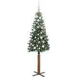  Mršavo božićno drvce Zelena 150 cm PVC i čvrsto drvo bora | shoptok.hr
