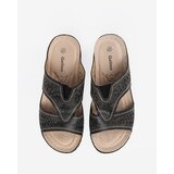 Shelvt Black wedge flip-flops | Shoptok.si