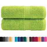Premium ručnici za goste SOLUND 2 kom. zelene boje jabuke 30x50 cm 600 g/m² | shoptok.hr