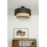 Prislonjen luster BORHO 1xE27/60W/230V prečnik 50 cm crna/juta | Eponuda.com