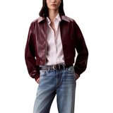 Calvin Klein Jeans Jakne A-Cropped Crinkle Fa LV047C518G Rdeča Cene