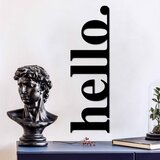 Opviq zidna dekoracija Hello-5, 30x99 cm, 1.5 mm, Crna Cene