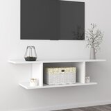 vidaXL Stenska TV omarica bela 103x30x26,5 cm Cene