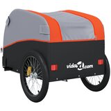 Prikolica za bicikl crno-narančasta 30 kg željezna | shoptok.hr