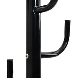  Stalak za kapute crni 183 cm od željeza obloženog prahom | shoptok.hr