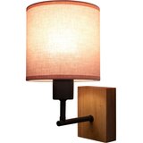Brilagi Zidna lampa BOBO WOOD 1xE27/25W/230V hrast/crna/roze | Eponuda.com