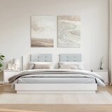  Noćni ormarići 2 kom bijeli 40x30,5x40 cm od masivne borovine | shoptok.hr