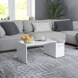 The Living Store Klubska mizica bela 90x45x35 cm inženirski les - Klubska Mizica, (21575005) Cene