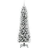 vidaXL Umestno božično drevo med 300 LED Zelena in bela 180 cm | Shoptok.si