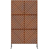  Zaslon za privatnost 100 x 50 x 180 cm Otporni čelik Rđa | Eponuda.com