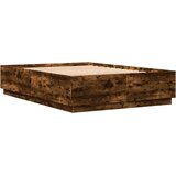  The Living Store Posteljni okvir dimljeni hrast 120x200 cm inženirski les - Posteljni Okvir, (21523911) | Shoptok.si