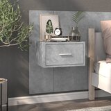  Zidni noćni ormarići 2 kom siva boja betona | shoptok.hr