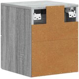  Stenski nočni omarici 2 pcs Siva Sonoma 34,5 x 33 x 40 cm, (5000209910) | Shoptok.si