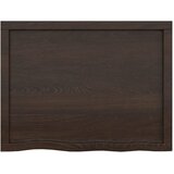  Kupaonska radna ploča tamnosmeđa 80x60x(2-6) cm tretirano drvo | Eponuda.ba