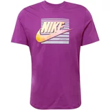 Nike Sportswear Majica 'FUTURA' žuta / svijetlosiva / ljubičasta