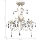  Kristalni viseći stropni lusteri 2 kom elegantni bijeli | shoptok.hr