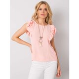 Fashion Hunters OCH BELLA Salmon blouse with a back neckline | shoptok.hr