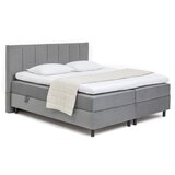 Bonami Selection Siva boxspring postelja s prostorom za shranjevanje 160x200 cm Elva Bold Line – | Shoptok.si