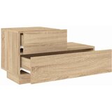  Noćni ormarić s LED svjetlima boja hrasta sonome 70x36x40,5 cm | shoptok.hr