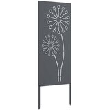  Privatnost u vrtu Antracit 50 x 140 cm Hladno valjana čelična Slike