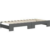  Dnevni krevet na razvlačenje tamnosivi 90 x 200 cm od tkanine | shoptok.hr
