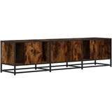 TV ormarić dimljeni hrast 160x35x41cm konstruirano drvo i metal | Eponuda.ba