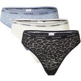 Calvin Klein Underwear Spodnje hlačke ecru / golobje modra / črna / bela Cene