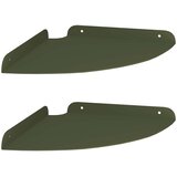  Lebdeća polica s policom 2 pcs Maslinasto zelena 24 x 24 x 2 cm | Eponuda.com