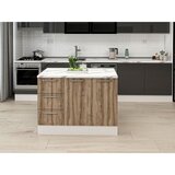 Hanah home kuhinjsko ostrvo Alvinka 20238, 120 cm, belo / dore u