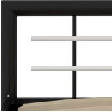  Okvir za krevet crno-bijeli metalni 180 x 200 cm | shoptok.hr