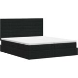  s od storage s uzglavljem Crna 180 x 200 cm Tkanina | shoptok.hr