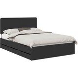  Krevetna konstrukcija Crna 140 x 200 cm Inženjersko Drvo | shoptok.hr