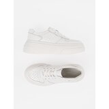 Sergio Leone White leather platform sneakers by | shoptok.hr