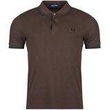 Fred Perry TWIN TIPPED SHIRT Smeđa Cijene